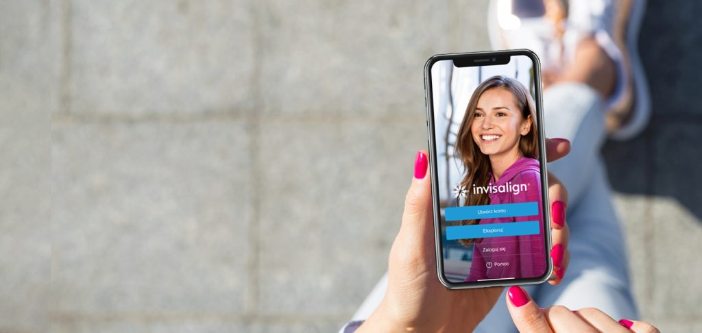 Widok aplikacji My Invisalign na smartfonie